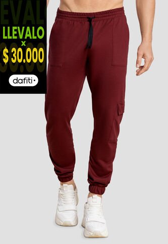 Jogger Hombre Vinotinto Mp 104553 MP