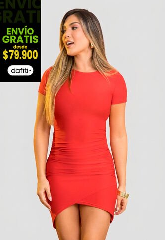 Vestido Corto Mujer Rojo Mp 113858 MP