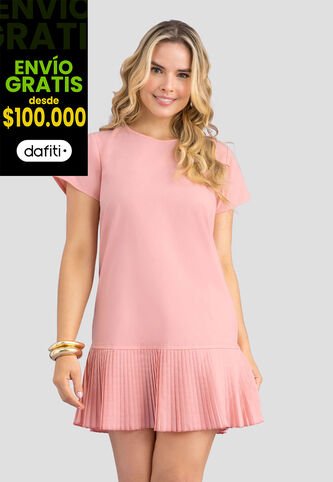 Vestido Corto Mujer Rosa Polvo Mp 113733 MP