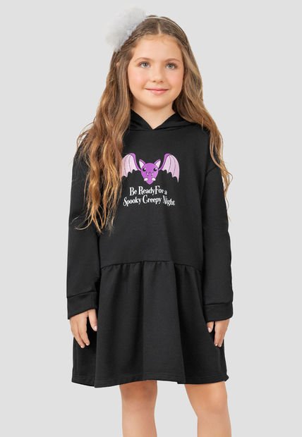 Vestido Infantil Femenino Negro Mp 104392