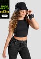 Crop Top Infantil Femenino Negro Mp 104825 de MP