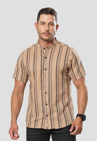 Camisa Hombre Caramelo Mp 106420 MP