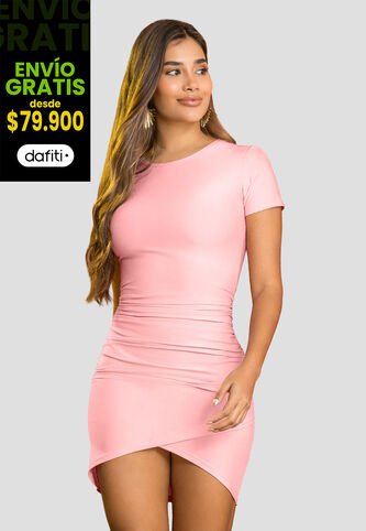 Vestido Corto Mujer Rosa Mp 113858 MP