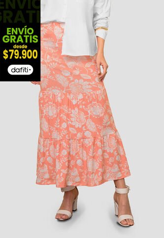 Falda Larga Mujer Estampado Mp 113842 MP