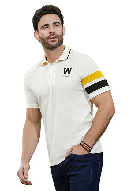 Polo Hombre Marfil Mp 7183