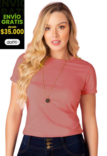 Camiseta Mujer Coral Mp 82961
