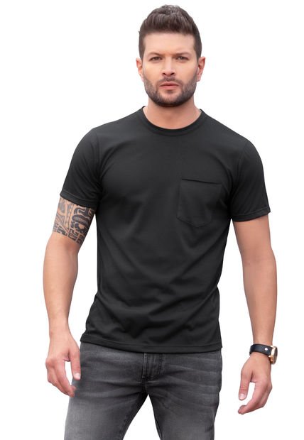 Camiseta Hombre Negro Mp 78120