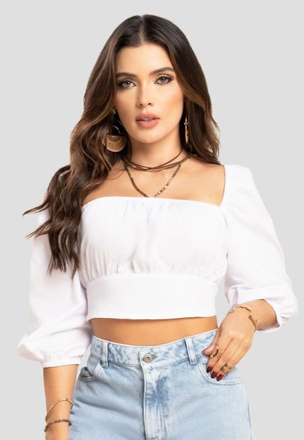 Blusa Mujer Blanco Mp 104371