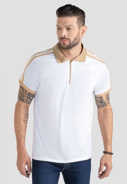 Polo Hombre Blanco Mp 100121