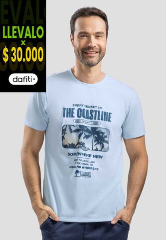 Camiseta Hombre Azul Baby Mp 113726 MP
