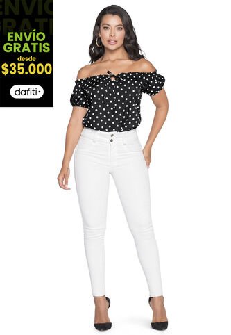 Pantalón Mujer Blanco Mp 6718 MP