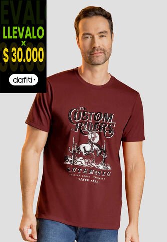 Camiseta Hombre Merlot Mp 113722 MP