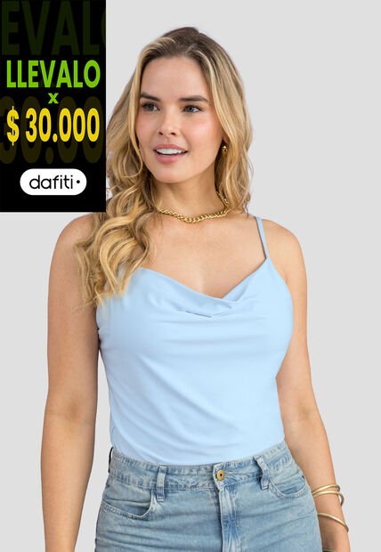 Blusa Mujer Azul Baby Mp 113857