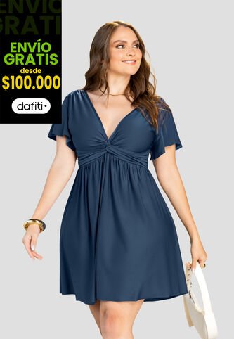 Vestido Corto Mujer Azul Profundo Mp 112274 MP