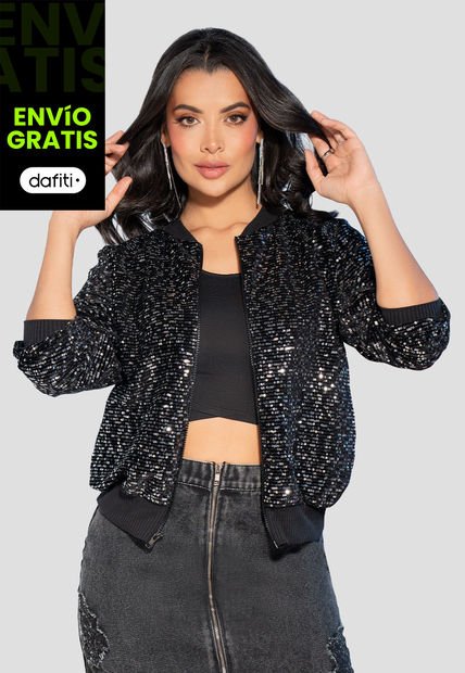 Chaqueta Mujer Negro Mp 105177