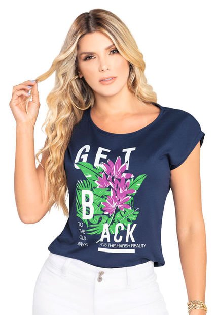 Camiseta Mujer Azul Mp 82963