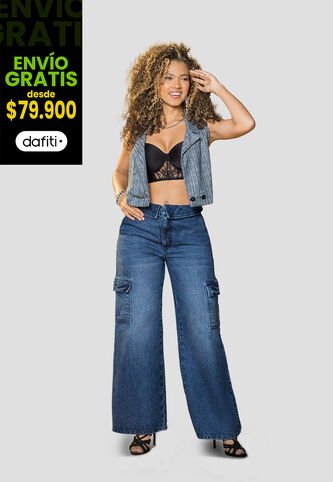 Jean Mujer Azul Oscuro Mp 113669 MP