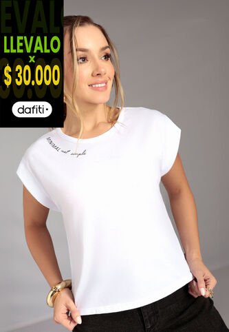 Camiseta Mujer Blanco Mp 113325 MP