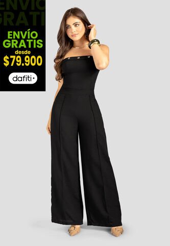 Enterizo Largo Mujer Negro Mp 113322 MP