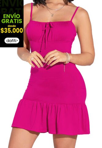 Vestido Corto Mujer Fucsia Mp 32922 MP