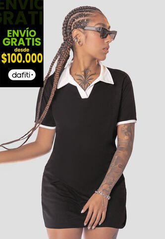 Vestido Corto Mujer Negro Mp 110151 MP