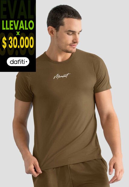 Camiseta Hombre Chocolate Mp 100495