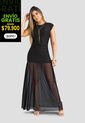 Vestido Largo Mujer Negro Mp 113937 de MP