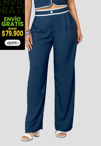 Pantalón Mujer Azul Profundo Mp 113934 MP