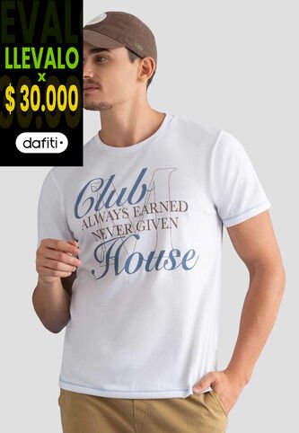 Camiseta Hombre Blanco Mp 112554 MP