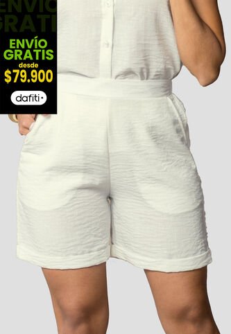 Bermuda Mujer Marfil Mp 113569 MP