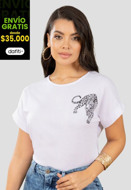 Camiseta Mujer Blanco Mp 105843