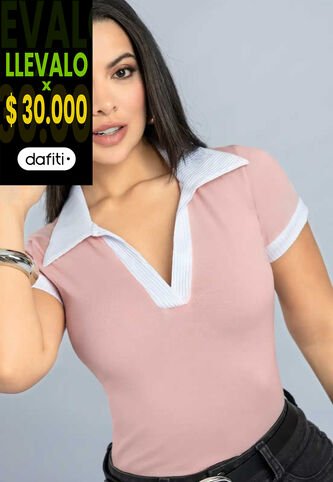 Polo Mujer Rosa Polvo Mp 111394 MP