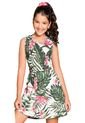 Vestido Para Niña Estampado Hojas MP de MP