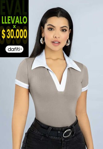 Polo Mujer Café Pardo Mp 111394 MP