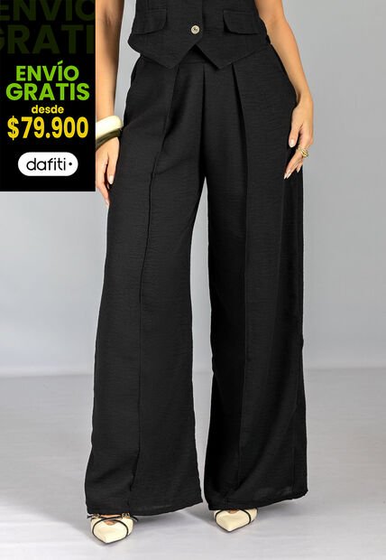 Pantalón Mujer Negro Mp 113213