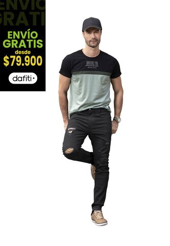 Jean Hombre Negro Mp 78119 MP