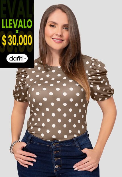 Blusa Mujer Estampado Mp 111088