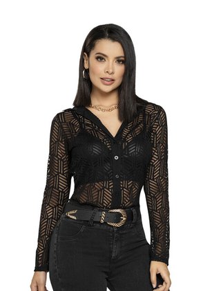 Camisa Mujer Negro Mp 4500