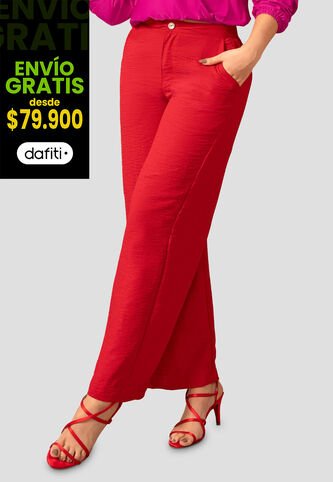 Pantalón Mujer Rojo Mp 112499 MP
