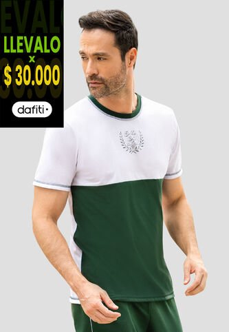 Camiseta Hombre Verde Pino Mp 110752 MP