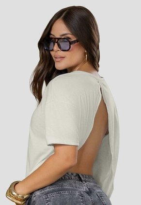 Camiseta Mujer Crema Mp 114702
