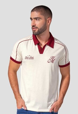 Polo Hombre Crema Mp 114981 MP