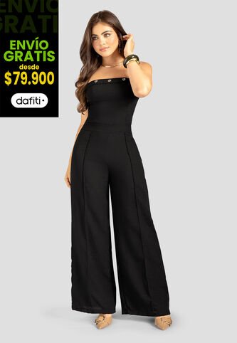 Enterizo Largo Mujer Negro Mp 113322 MP