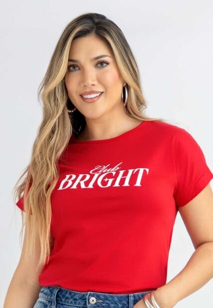 Camiseta Mujer Rojo Mp 114650
