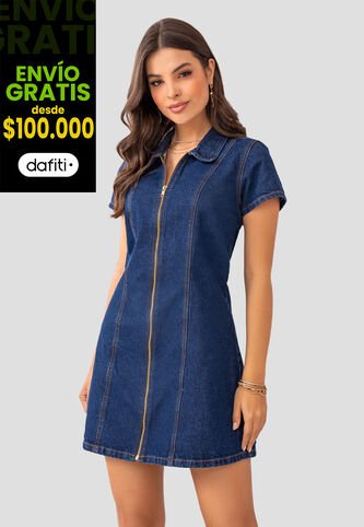 Vestido Corto Mujer Azul Mp 104892 MP