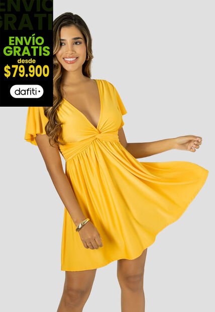 Vestido Corto Mujer Girasol Mp 112688