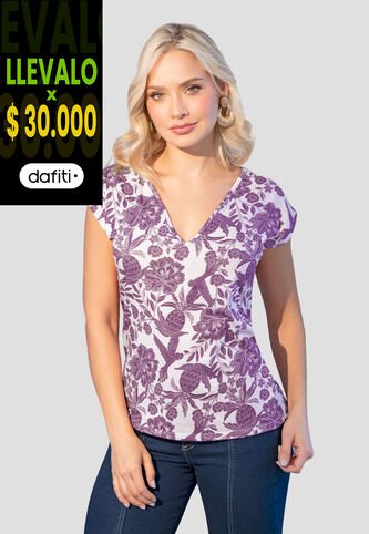 Blusa Mujer Estampado Mp 107546 MP