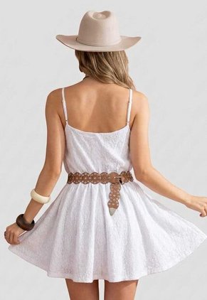 Vestido Corto Mujer Blanco Mp 114665