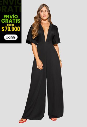 Enterizo Largo Mujer Negro Mp 107316 MP