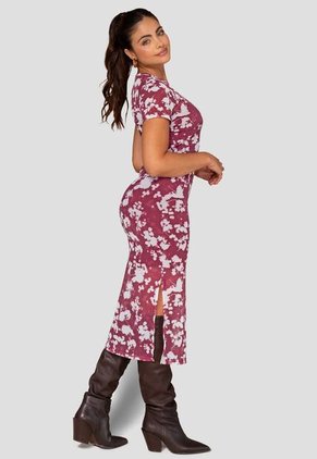 Vestido Largo Mujer Estampado Mp 114994